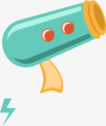 卡通激光枪设计矢量素材