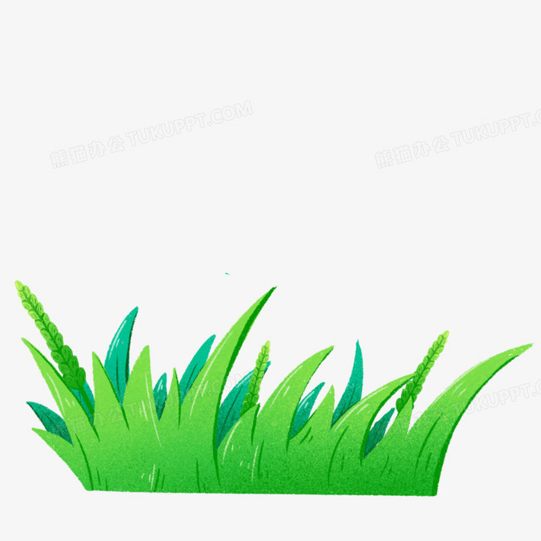 卡通手绘植物麦穗小草元素png图片素材下载 植物png 熊猫办公