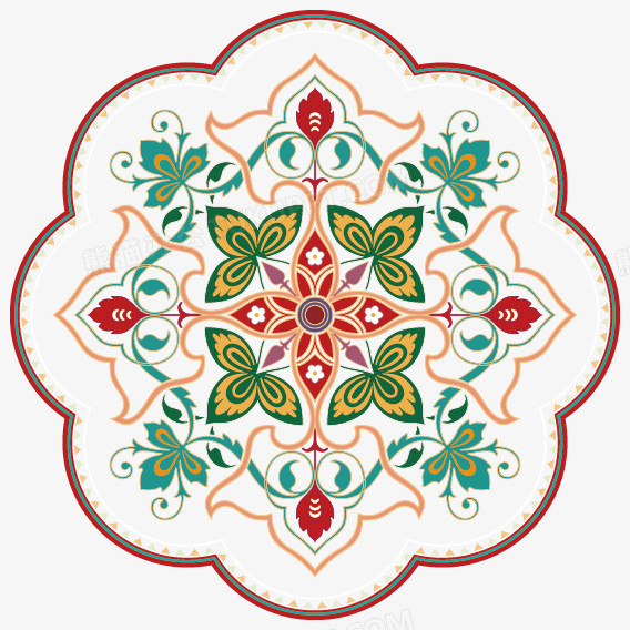 中国风花纹矢量