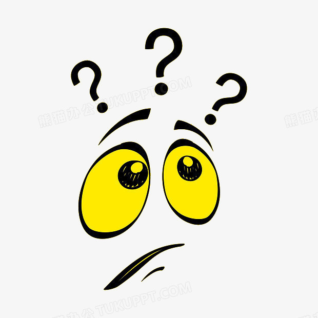 黄色疑问表情小人png图片素材下载_小人png_熊猫办公