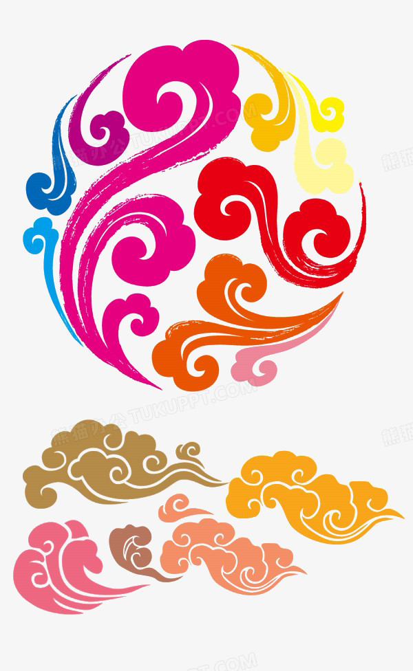 本作品内容为七彩云团,     