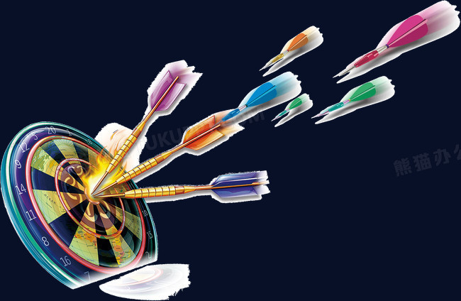 彩色飞镖