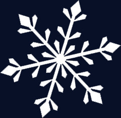 创意扁平风格雪花飘落