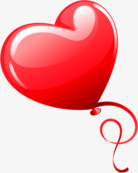 红色心形气球图片