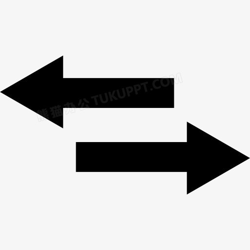 两个箭头指向左右图标