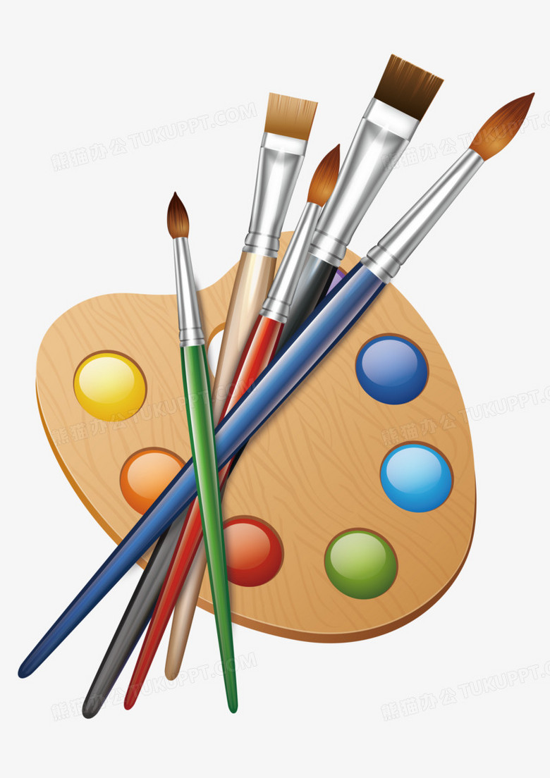 调色盘png图片素材下载_调色盘png_熊猫办公