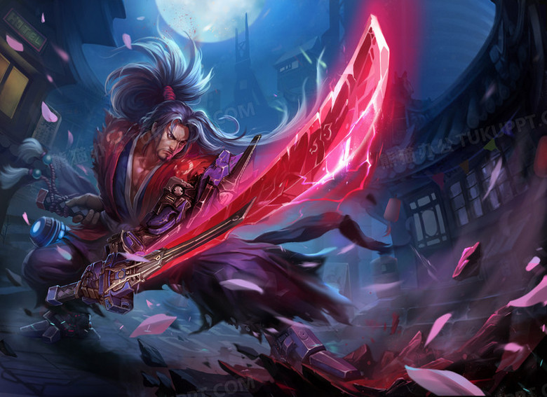 炫酷武士游戏原画png图片素材下载_武士png_熊猫办公