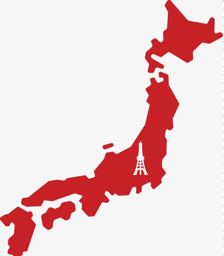 日本轮廓空白图片