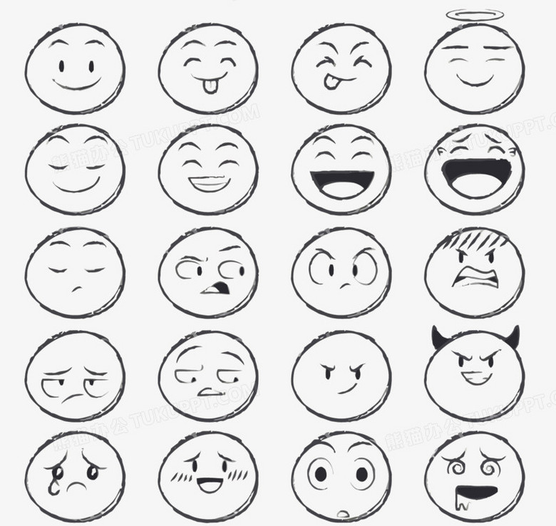 矢量表情包PNG图片素材下载_矢量表情PNG_熊猫办公