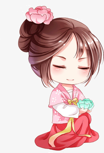 卡通古代美女素材