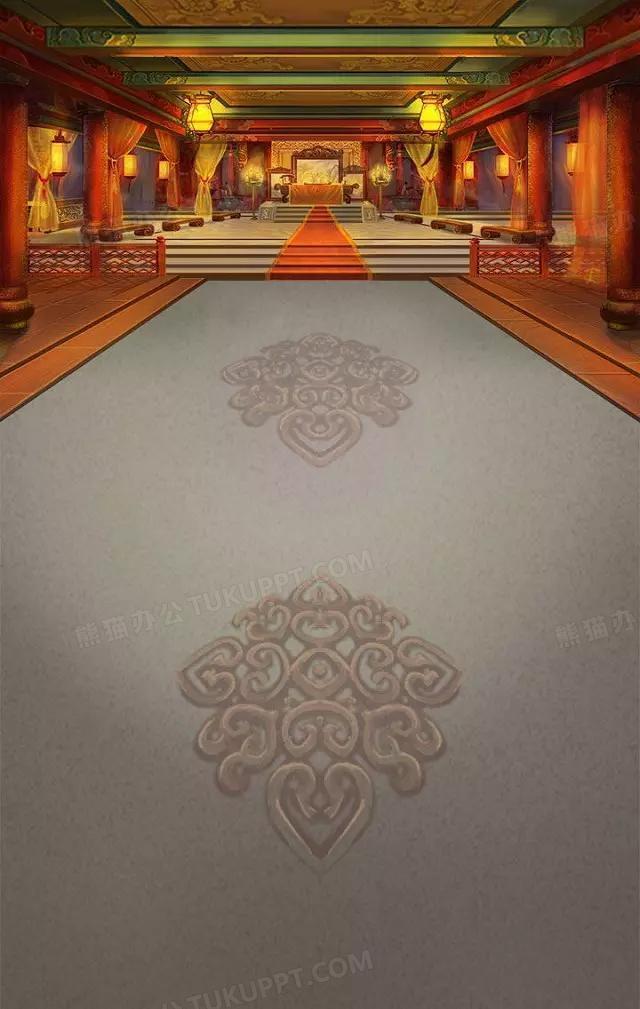 中国风宫殿海报背景