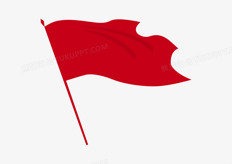 本作品全称为《卡通手绘红旗迎风飘扬创意元素》,使用adobe photoshop