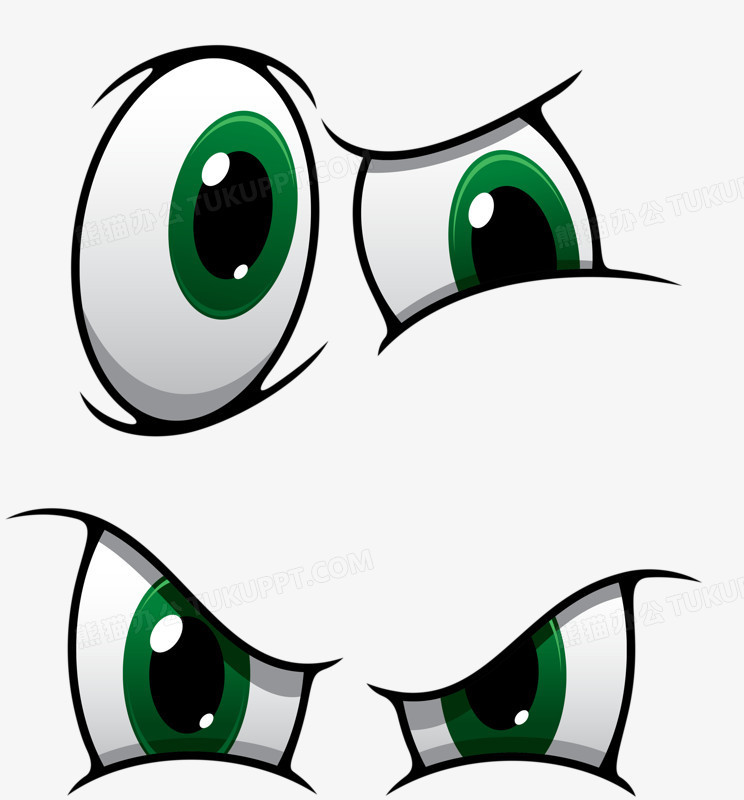 大眼表情png图片素材下载_表情png_熊猫办公