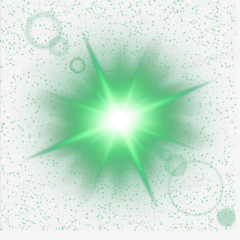 绿色破裂的光png图片素材下载_绿色png_熊猫办公