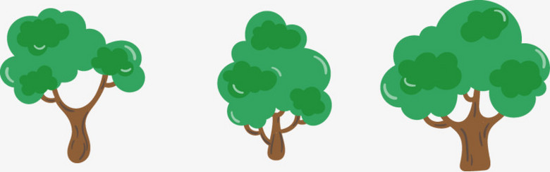 常见的树卡通图片