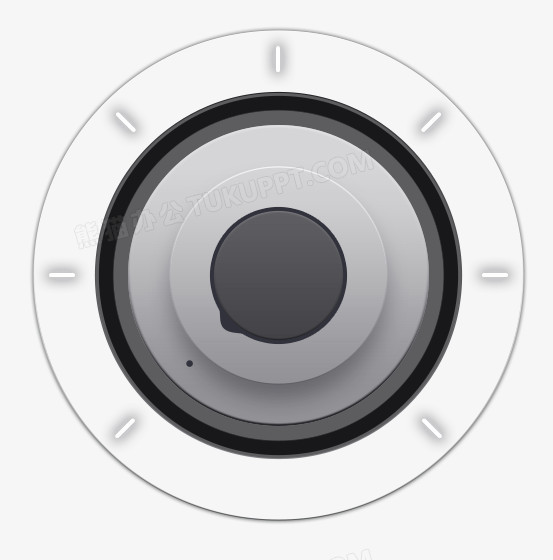 金属风格开关科技感按钮素材