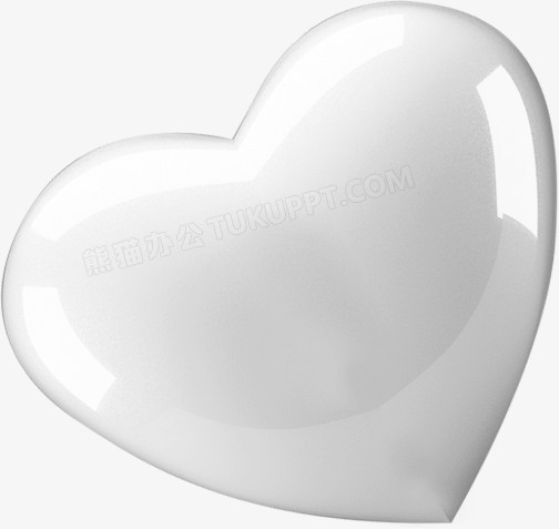 白色心形七夕情人节