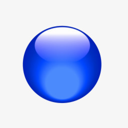 蓝色立体水晶球png图片素材免费下载 水晶球png 256 256像素 熊猫办公