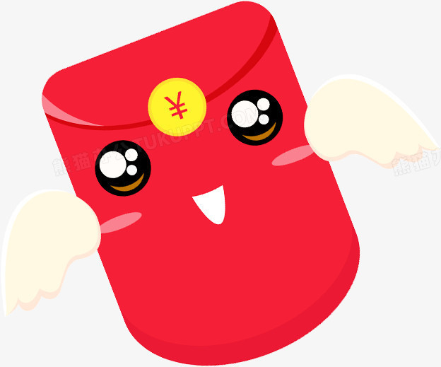 卡通可爱红包笑脸