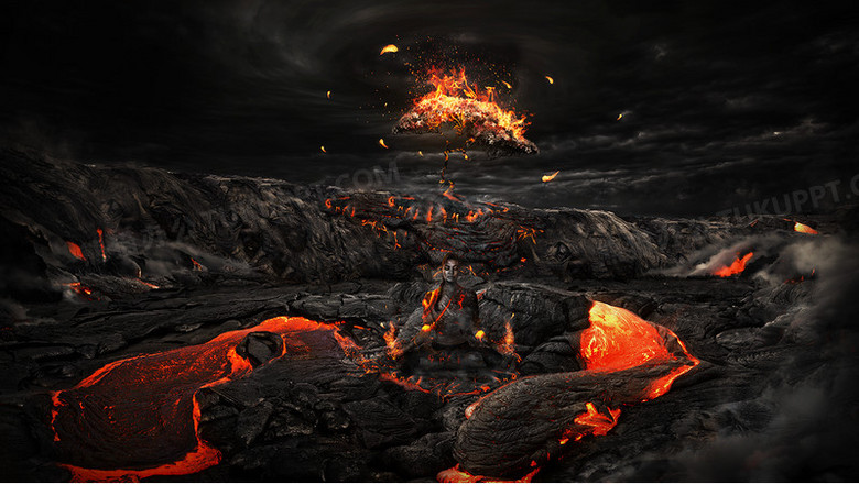 火山壮观恐怖电影宣传