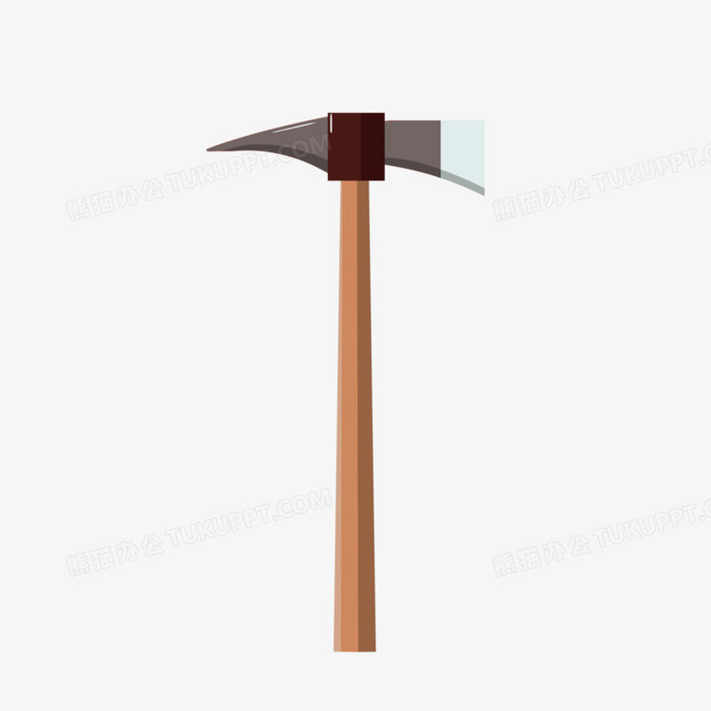 手绘卡通园艺锄头免抠素材