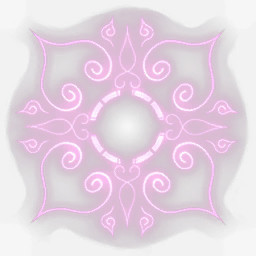 粉红发光魔法阵