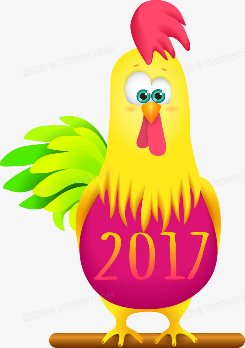 卡通2017雞年