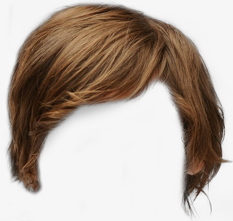 为短发假发型素材免抠,                                格式为 png