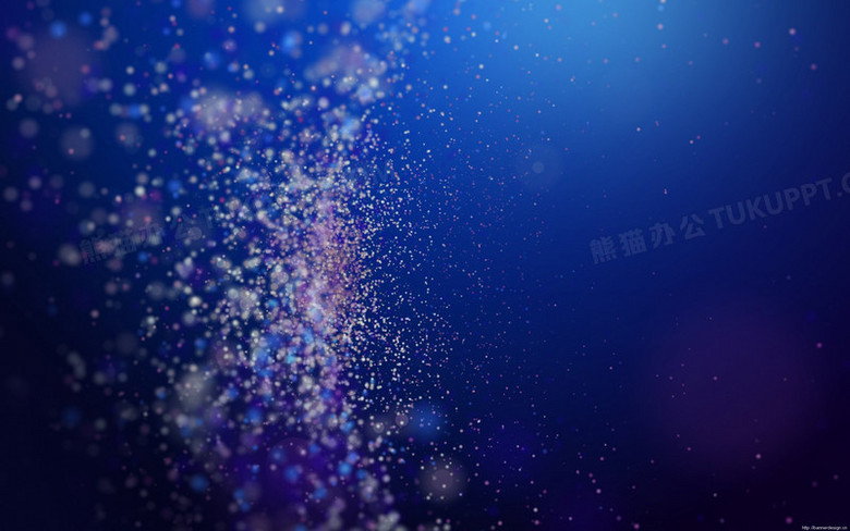 蓝色炫酷发光电商海报