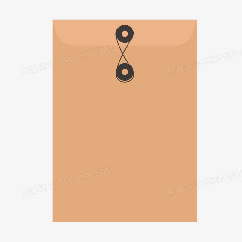 手绘矢量卡通档案袋免抠素材