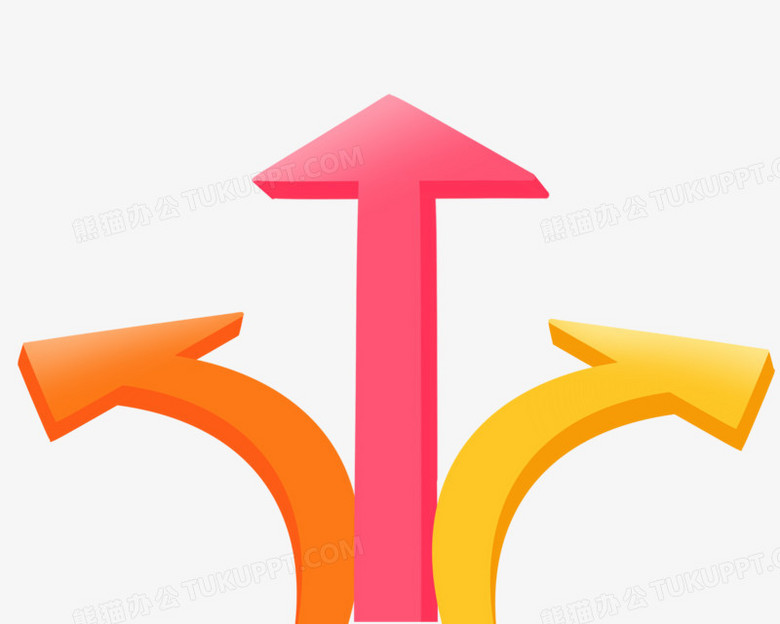 在整个配色上使用多种颜色作为基础色调,设计了三岔路口图标,整体呈现