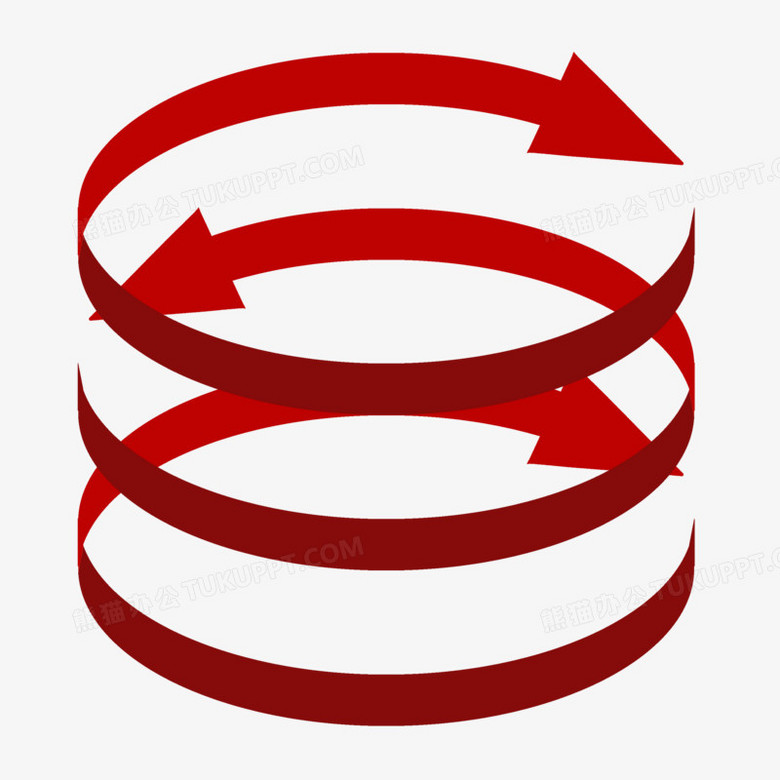 螺旋上升箭头装饰元素