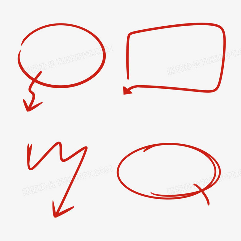 在整个配色上使用红色作为基础色调,设计了重点标注圈装饰,整体呈现