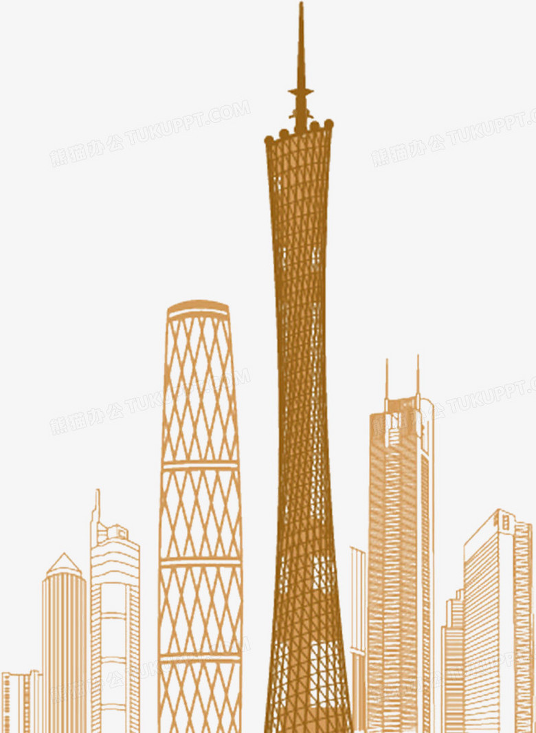 广州塔立体画图片