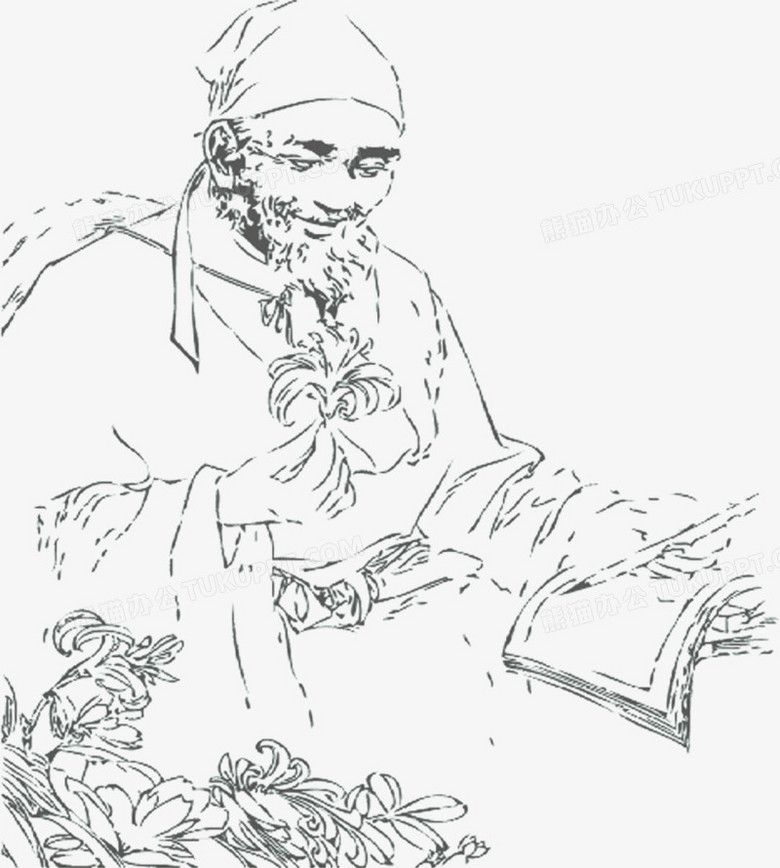 手绘大夫老中医院简介展板