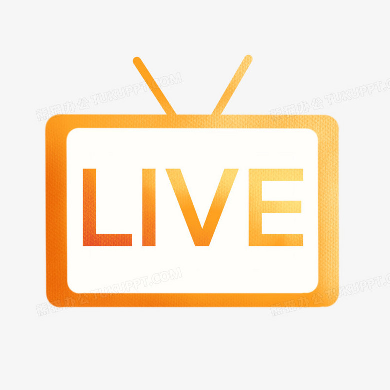 直播live渐变色图标元素