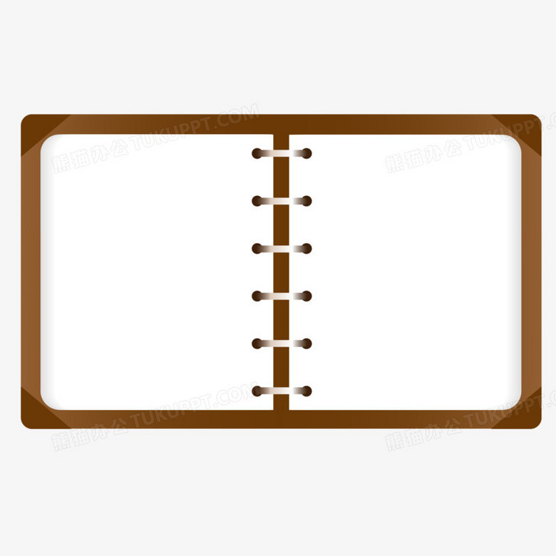 矢量打开的书本边框元素