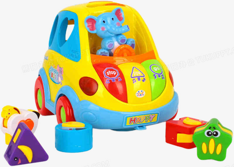 儿童可爱玩具车png图片素材下载 玩具车png 熊猫办公