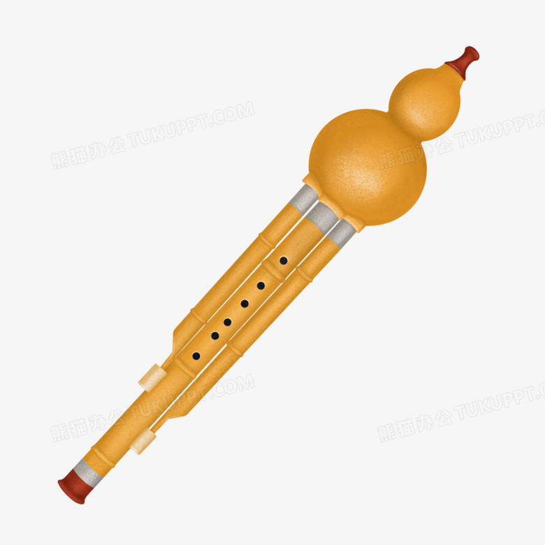 本作品全称为《卡通手绘噪点葫芦丝元素》,使用 adobe photoshop cc