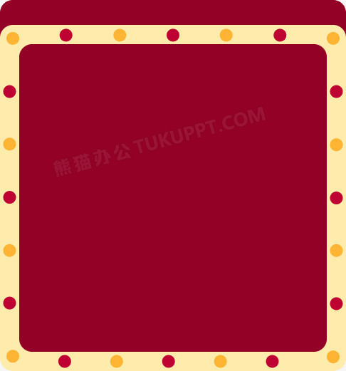 红色发光边框装饰