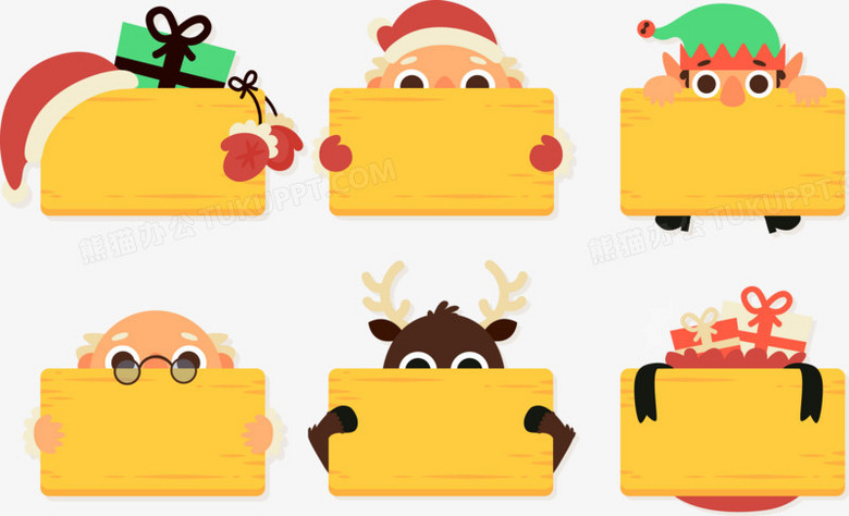 圣诞节留言板矢量素材