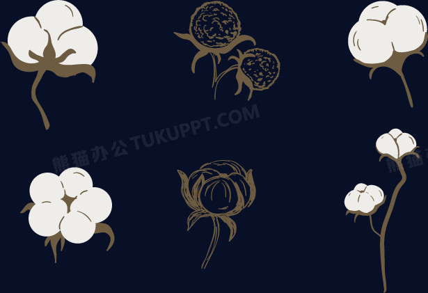 矢量棉花png图片素材下载_棉花png_熊猫办公