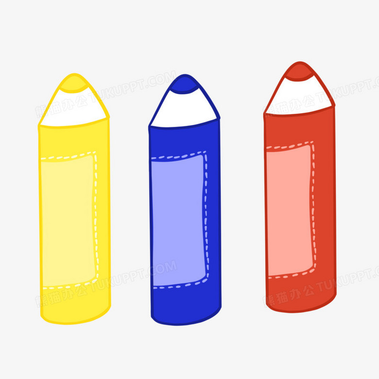 本作品全称为《卡通手绘彩色的小蜡笔元素》,使用 adobe photoshop cc