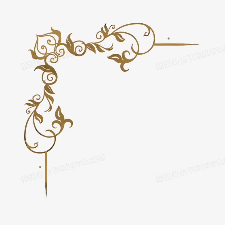 手绘古典欧风花边装饰素材