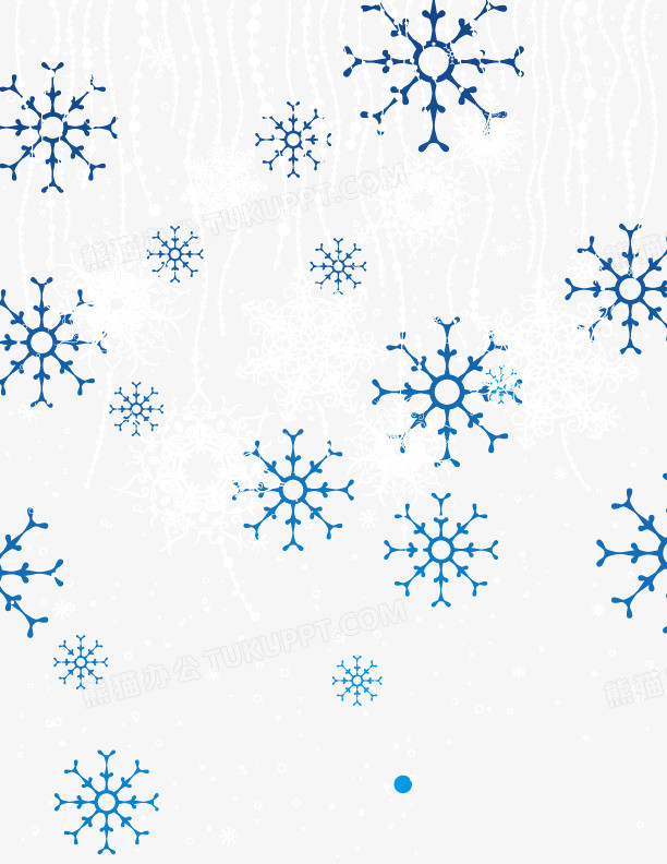 雪花花纹装饰矢量图