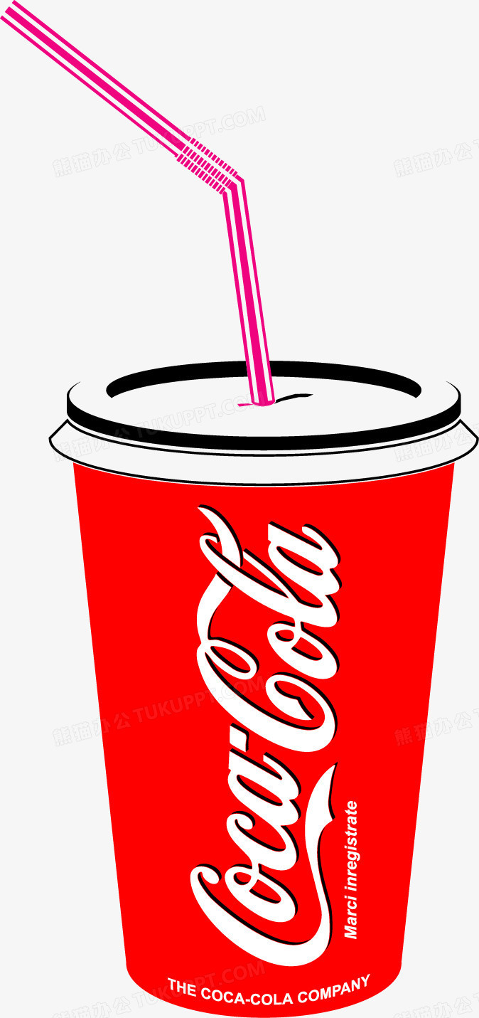 矢量杯装可口可乐饮料