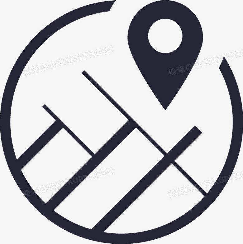 本作品全称为《黑色简约风精美圆形地域分布图标创意元素》,在整个