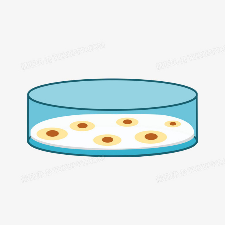 手绘培养皿素材