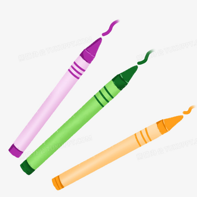 卡通手绘卡通蜡笔免抠素材