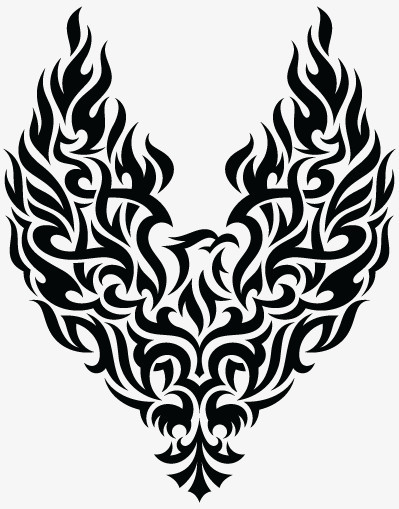 火凤凰纹身png图片素材下载_火凤凰png_熊猫办公